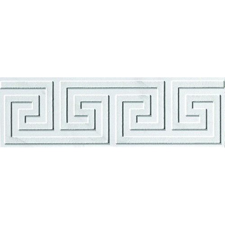 Fap Ceramiche Roma fLT6 Greca Statuario Listello 25x8 матовая