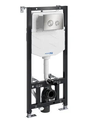 Инсталляция для унитаза WasserKRAFT с клавишей смыва, никель 10TLT.010.ME.BN01