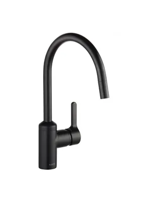 Смеситель KLUDI для кухни, выдвижной поворотный излив, черный матовый 428513978