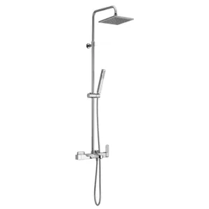 Душевая система CISAL Roadster смеситель для ванны/душа, верхний и ручной душ, хром RR00412021
