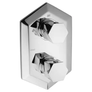 Смеситель для душа CISAL встраиваемый, термостат, на 2 положения, цвет: хром CE01910021