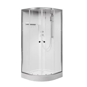 Душевая кабина AM.PM 1000х1000х2100 стекло прозрачное, профиль хром матовый W94C-401-100MT