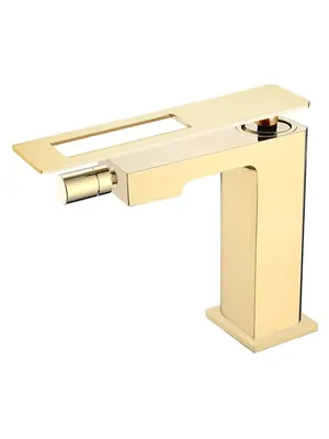 Смеситель Boheme 146-GG для биде, на 1 отверстие, однозахватный, золото