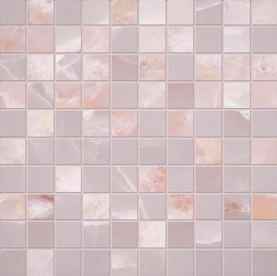 мозаика Tele Di Marmo Onyx Mosaico 3x3 Pink Lappato 30x30