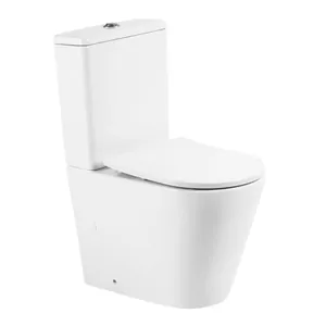 Унитаз-компакт BelBagno -R 360х605х825 безободковый, гор.выпуск, белый BB2149CPR+BB2149T