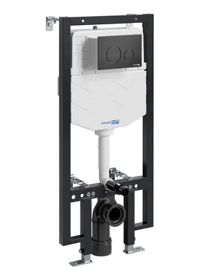Инсталляция для унитаза WasserKRAFT с клавишей смыва, цвет: черный 56TLT.010.ME.MB02