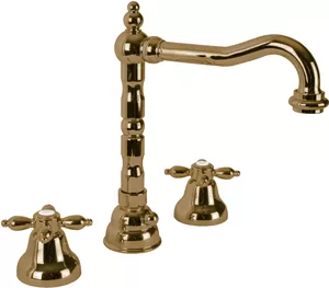 Смеситель CEZARES -BLS2-02 для умывальника, 3 отверстия, с донным клапаном, бронза