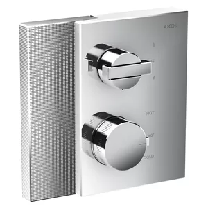 Смеситель Axor 46761000 для душа термостат, с запорно-переключающим вентилем,алмазная огранка