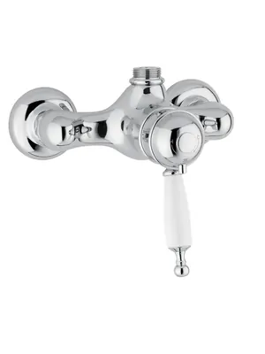 Смеситель для душа Migliore настенный, термостат, ручка белая, хром ML.OXF-6337.BI.CR