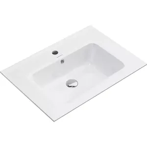 Раковина KERAMA MARAZZI Piano подвесная/мебельная, 650х460х180, с крепежом, белая гл. PI.wb.65