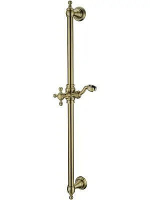 Душевая штанга Boheme 416 с держателем ручного душа, бронза