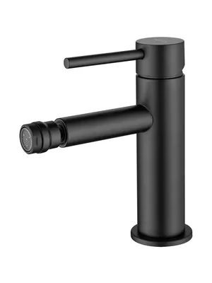 Смеситель для биде Aquatek AQ1318MB однозахватный, низкий излив 108мм, цвет: черный матовый