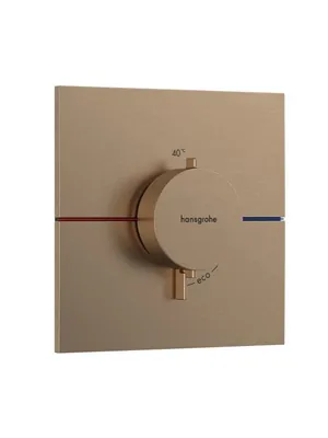 Смеситель Hansgrohe 15574140 термостат, внешняя часть, шлифованная бронза