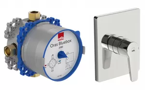 Смеситель ORAS 3987+BLUEBOX 2080 для душа встраиваемый, внутренняя и внешняя часть