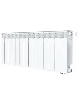 Радиатор биметаллический Rifar Ventil BVR 350 нижнее правое подключ., 14 секций, 1946 Вт, белый