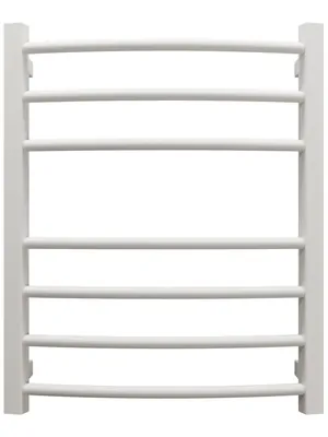 GROTA Полотенцесушитель "Лесенка" водяной 480x600 белый, нерж.сталь, диаг/ниж.покл.D-1/2"