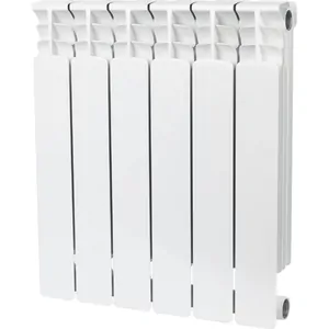 Радиатор STOUT 500 6 секций, биметаллический, боковое подключение, белый SRB-0310-050006
