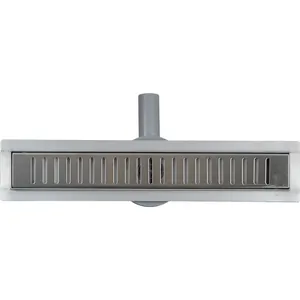 Душевой лоток L 900 мм, H 70мм, из нержавеющей стали с решеткой Грейд, сифон на 360°, блистер, 34109