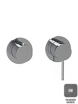 Смеситель для ванны/душа Almar на 2-3 потребителя, расположение вер/гор, цвет оружейный металл брашированный E180141.GM