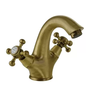 Смеситель для раковины Migliore двухрычажный, бронза 18817 (ML.LAD-934.BR)
