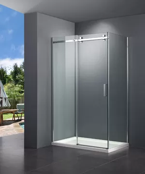 Душевой уголок BAND HOURS (800х1000х2085) прозрачное стекло/профиль хром, низкий поддон