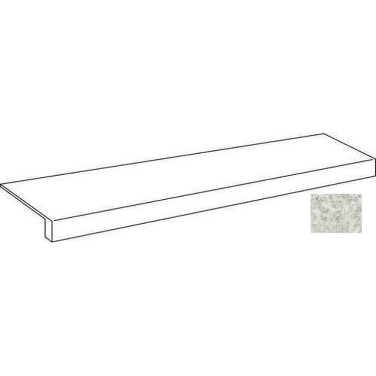 Atlas Concorde Russia Forte Dei Marmi Quark 620070002642 Brazilian White Scalino Frontale Matt 33x160 матовая