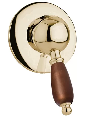 Смеситель CEZARES DIM-02-Nc для душа, встраиваемый, однозахватный, бронза/ручка орех