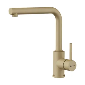 Смеситель для мойки Omoikiri -P-CH высокий излив, однозахватный, шампань 4974314