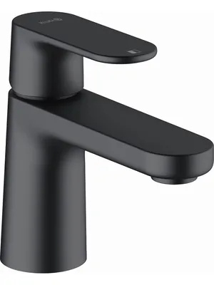 Смеситель KLUDI 75 мм,для умывальника,однозахват.,без д./кл.,фикс. излив,черный мат. 242723975