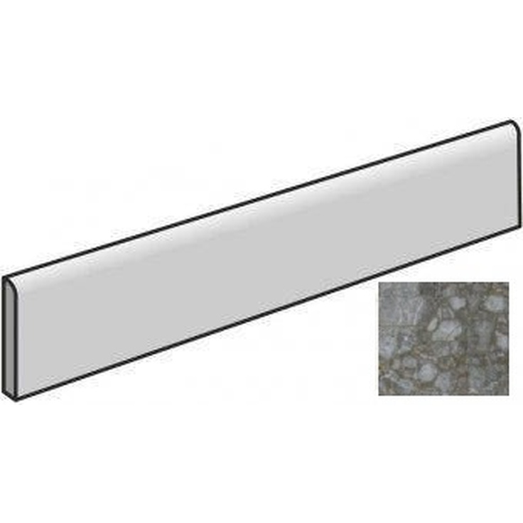 Atlas Concorde Russia Forte Dei Marmi Quark 610130007530 Ceppo Apuano Quartz Battiscopa Matt 7,2x80 матовая