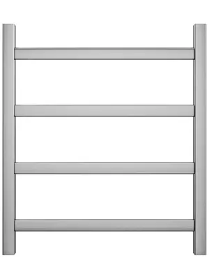GROTA Полотенцесушитель водяной 530х600 полиров. нерж. сталь, нижнее. покл. D-1/2"