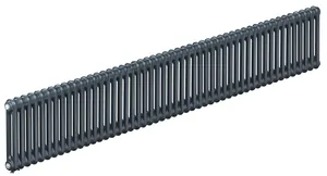 Радиатор стальной двухтрубчатый RIFAR 2018 - 50 секций, нижнее подкл. с терм.клапном, титан