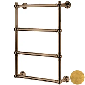 Полотенцесушитель электрический Margaroli Armonia 9-512 (829х625) бронза, 150Вт, 95125504OBNB