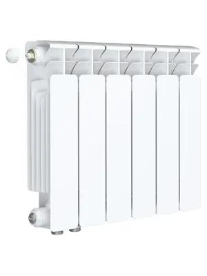 Радиатор биметаллический Rifar Ventil BVL 350 нижнее левое подключение, 6 секции, 834 Вт