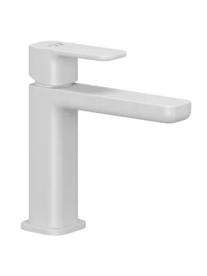 Смеситель для раковины KLUDI однозахватный, излив 110мм, без дон.клапана, белый мат 422825375