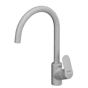 Смеситель AM.PM для кухни F8007133 с высоким поворотным изливом 200мм, цвет белый