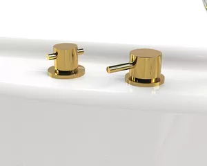 Смеситель на борт ванны Радомир "Мини-GOLD" золото