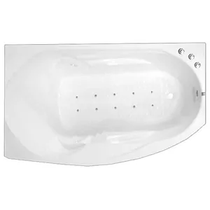 Ванна угловая BACH 169х100 Система 5, аэромассаж, каркас , левая