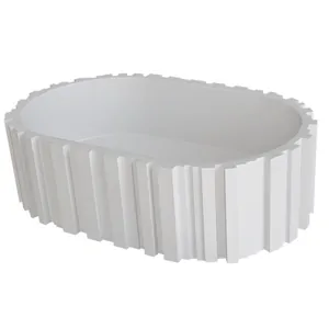 Раковина накладная ABBER Bequem 575х360х120 без отв. под смеситель и перелив, белый мат. AS2655