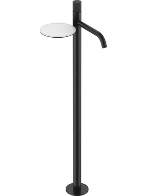 Смеситель Boheme 120-BB.3 для раковины, напольный, однозахватный, ручка linea, черный