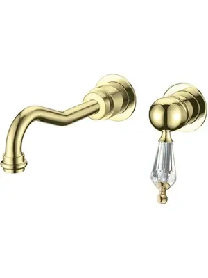 Смеситель Boheme 327 для раковины, встраиваемый, однозахватный, золото