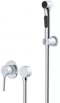 Смеситель Jacob Delafon E24610-CP однозахватный с гигиеническим душем, цвет: хром