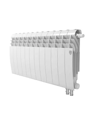 Радиатор биметаллический 12 секций ROYAL THERMO 350 Bianco Traffico VR80, 1440Вт, НС-1506288