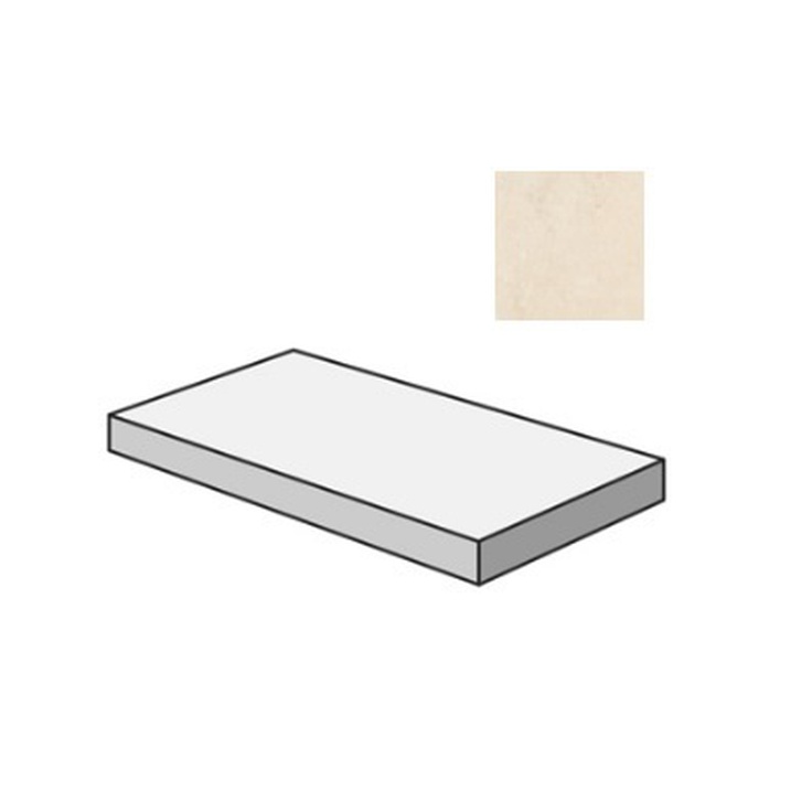 Sant Agostino Unionstone 2 CSAGSOLA12 Gradone Angolare Sx Olimpia Avorio 33x120 матовая