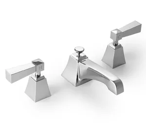 Смеситель для раковины Devon&Devon 2VPTIME200CR на 3 отверстия, д/к, хром, ручки металл