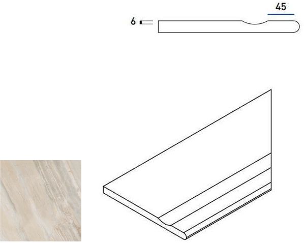 Magnetique X2 White Bordo Svasato Round Dx 60X30 матовая