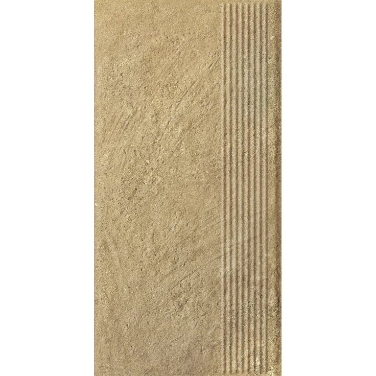 Grupa Paradyz Eremite Beige Stopnica Prosta Struktura Mat 30x60 матовая
