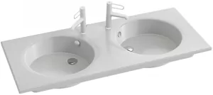 Раковина Jacob Delafon 120см с гладкой нижней поверхностью EXAT112-Z-00 белая