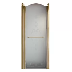 Душевая дверь Migliore (800х1950) левая, стекло матовое+декор, бронза 20405