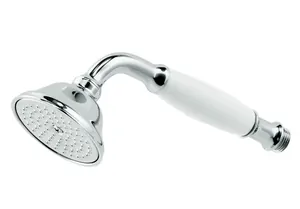 Лейка душевая Nicolazzi хром, с белой ручкой C7104CR